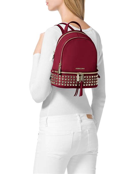 michael kors backpack red color|michael kohrbackpack pink woman's.